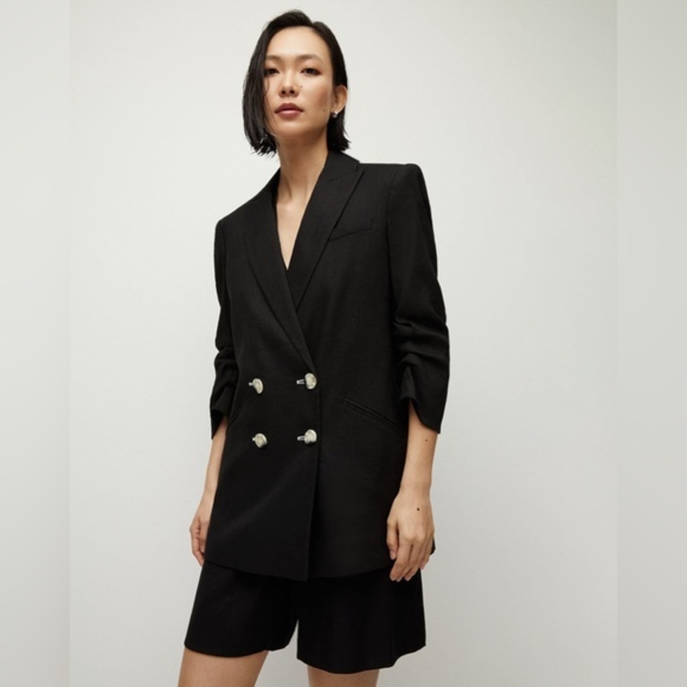 Veronica Beard Black Double-Breasted Blazer